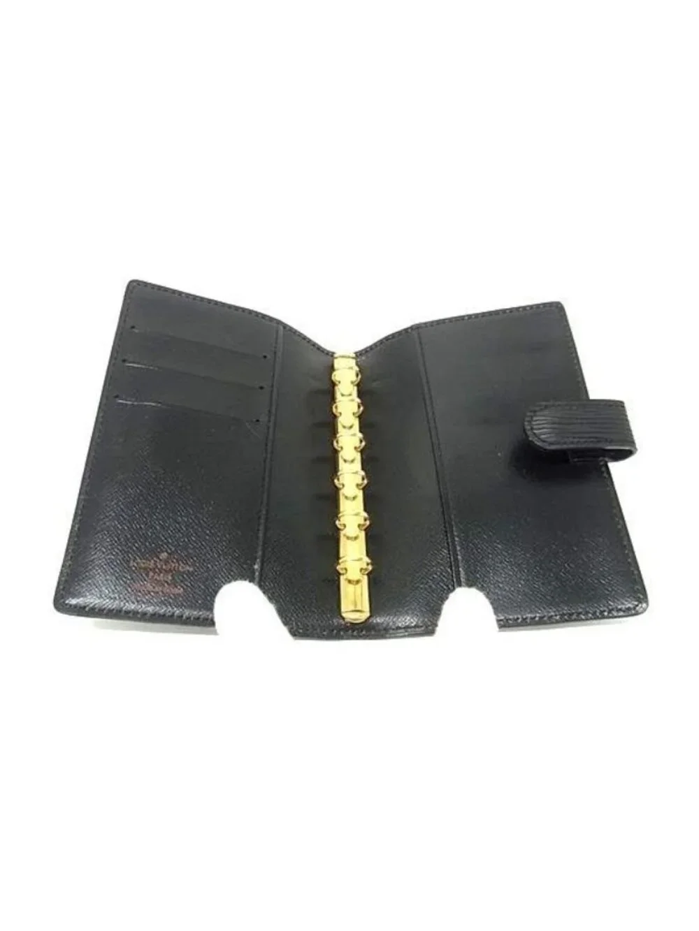 Louis Vuitton Notebook Cover Agenda PM Noir Black Epi 6